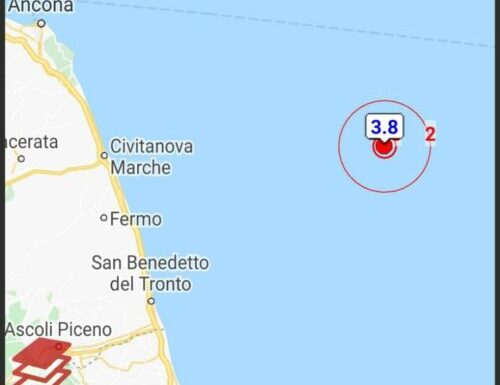Terremoto in Adriatico, 3.8 a largo di Fermo